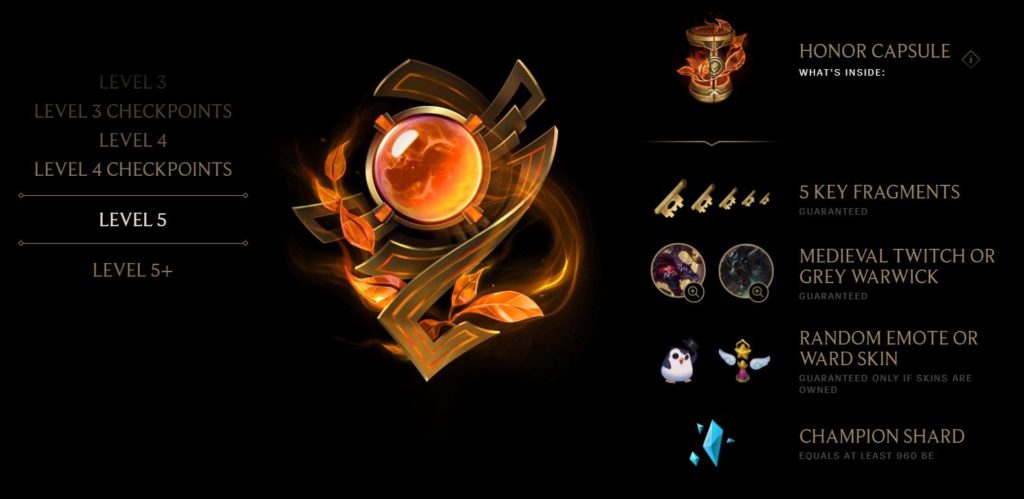 League Of Legend Honor Rewards Lol Season 10 Honor Update