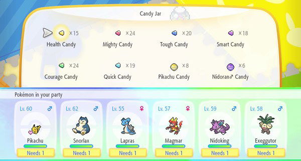 Pokemon Let S Go Candy How To Get Candy In Pokemon Lets Go