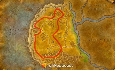 Afbeeldingsresultaat voor mining routes per level vanilla wow westfall