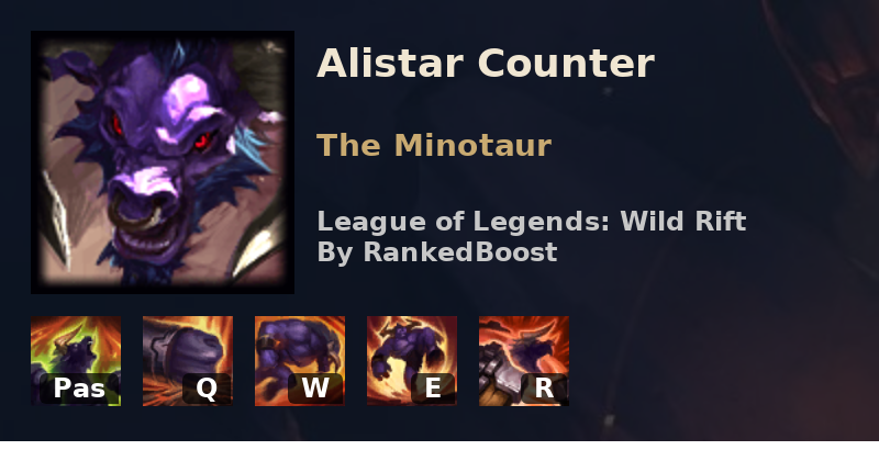 at ringe Produktion crack LoL Wild Rift Alistar Counters | Best Counters Alistar is Weak Against
