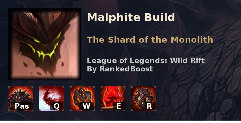 Lol Wild Rift Malphite Build Guide Runes Item Builds And Skill Order