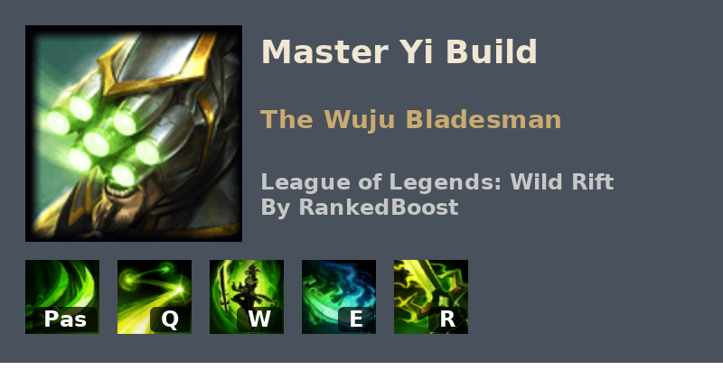 LoL Wild Rift Master Yi Build Guide