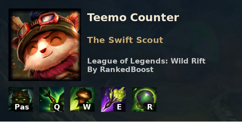 Teemo Wild Rift Counter: Champions & Tips - Wildriftcounter