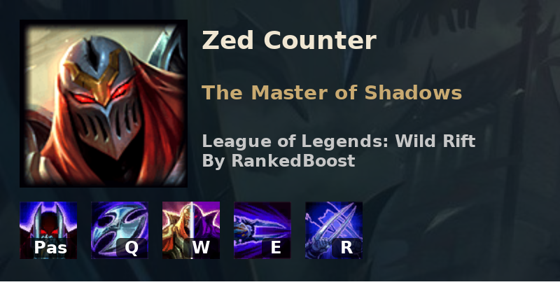 league of legends zed counters