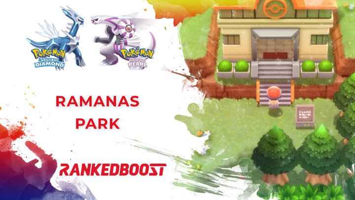 Apresentamos o Ramanas Park nos jogos Pokémon Brilliant Diamond e