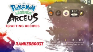 Pokemon Legends Arceus Crafting Recipes List