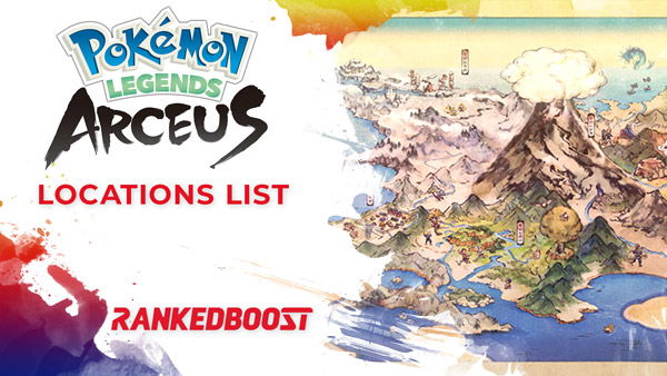 Pokemon Legends Arceus Map Locations List