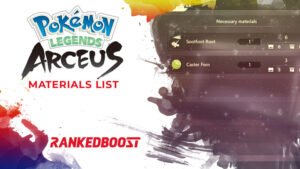 Pokemon Legends Arceus Materials List